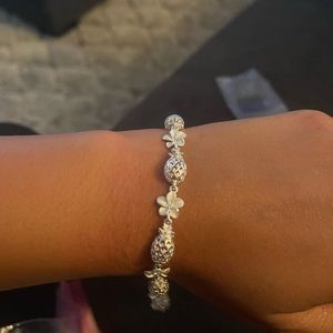 Pineapple Sterling Silver Bracelet!